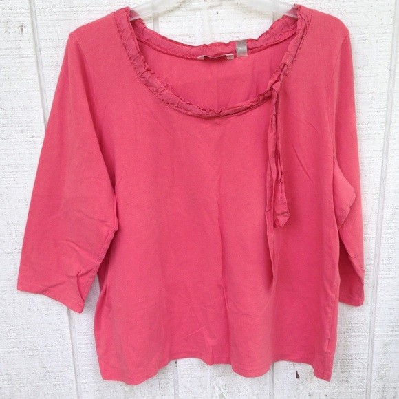 🌺🌸Coral 3/4 sleeve Liz Claiborne - Picture 2 of 7